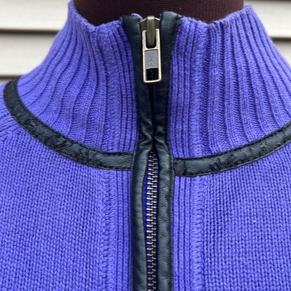 Purple Chadwick’s zipped down sweater size medium - Picture 4 of 8